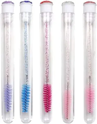 Produktbild: PULABO 5Pcs Lashes Mascara Pinsel Spoolies Augenbrauenstift mit Tube tragbar