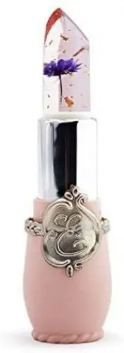 Produktbild: PULABO Beauty Bright Flower Crystal Jelly Lipstick Magische Temperaturänderung Farbe Lippenbalsam Make-up Lila langlebig