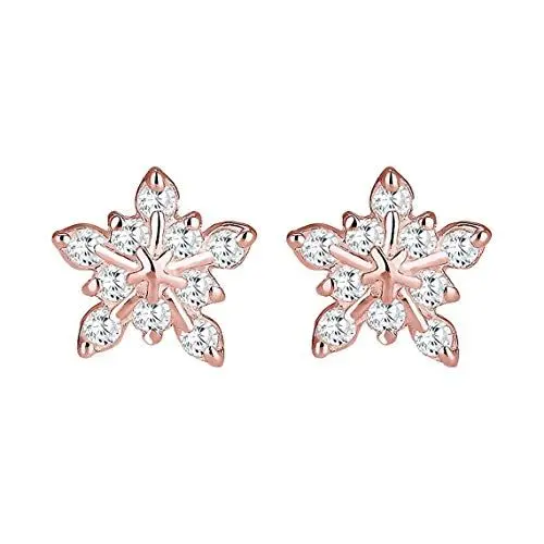 Produktbild: PULABO Ohrringe Ohrringe Schmuck Juwelen funkelnde süße Mode Schneekristalle entsprechend Metallallergie Damen verwenden billig umweltfreundlich und praktisch bequem