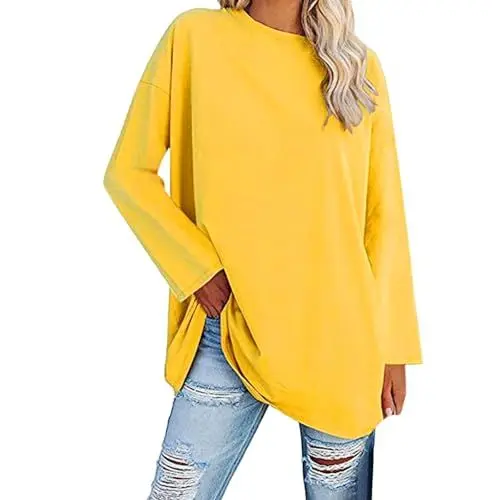 Produktbild: Pulli Damen Herbst Damen Shirt Elegant Outdoor Blusen & T-Shirts Für Damen Damenpullover Langarm Winter Sweatshirt Oversize Damen T-Shirt Damen Langarm Shirt Damen Sommer