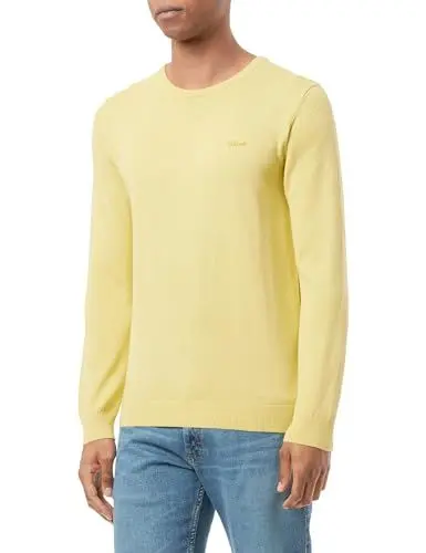 Produktbild: s.Oliver Gelb Herren Pullover, Crew Neck 2143280 XL