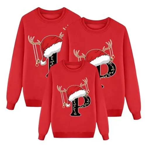 Produktbild: Pullover Damen,Weihnachts Jacke,3D Pullover,Weihnachtspullover Damen hässlich,Weihnachtspullover Herren XXXL,Weihnachts Hosen Damen,Couple Pyjama Set,Christmas Jumper Men,hässliche