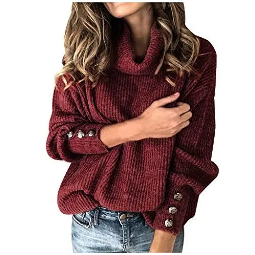 Produktbild: Halloween Kostüm Damen Damen Sweatshirt 100% Merinowolle Strickpullover Sweater Strickpulloverr Herz Pullover Damen Langarmshirt Damen Weiss Kaschmir Cashmere Strickpullover Damen Mit Blumen