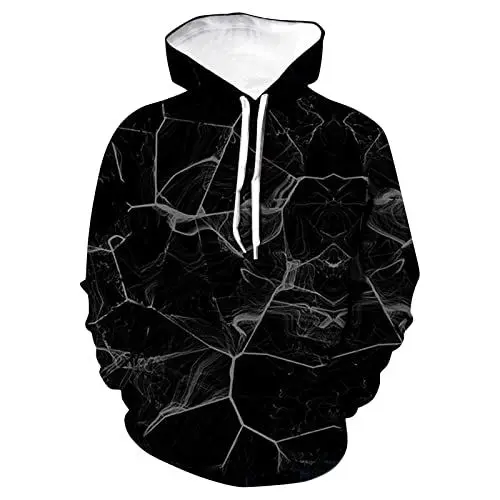 Produktbild: Pullover Herren, Unisex 3D Druck Oversized Hoodie Kapuzenpullover Langarm Sweatshirt Drawstring Pullover mit Taschen Kapuzensweatshirt Casual Streetwear Herren Sweatshirt 6XL