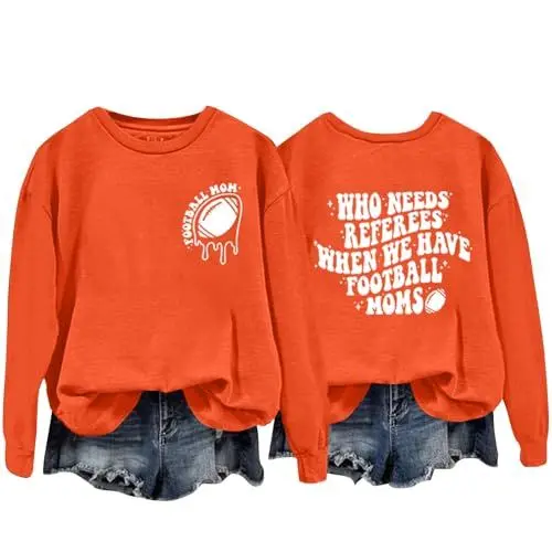Produktbild: Pullover Sprüche Sale Damen Winterjacke Braun Langarmshirt Damen Lockere Passform Kleidung Für Senioren Oberteile Fuer Teenager Maedchen Oversized Hoodie Damen Schwarz Damen Kleidung Sale Angebote