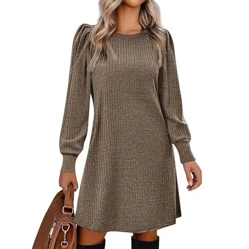 Produktbild: Pulloverkleid Damen Langarm Kleid Damen Kleid Schwarz Lang Rollkragenkleid Damen Damen Hoodie Kleid Business Kleid Oversize Hoodie Damen Silvester Kleid Damen Pulloverkleid Beige XL