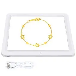Produktbild: PULUZ 29 cm Fotografie-Schattenloses Lichtpaneel, LED-Fülllicht, Hintergrundplatte, Touch-Unterlicht, 30cm Fotobox-Licht mit USB-C-Stromversorgung, geeignet für Schmuck, Kosmetik, Handwerk, Schießen