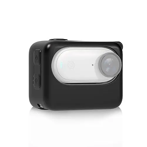 Produktbild: PULUZ Silikon-Schutzhülle für Insta360 GO 3, weiche Abdeckung, kompatibel mit Insta360 GO 3 Action-Kamera, staubdicht und kratzfest, Action-Kamera-Zubehör (schwarz)
