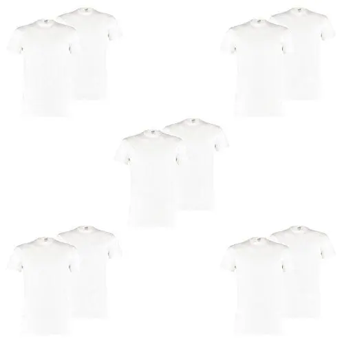 Produktbild: PUMA 10 er Pack Basic Crew T-Shirt Men Herren Unterhemd Rundhals, Farbe:300 - White, Bekleidungsgröße:L