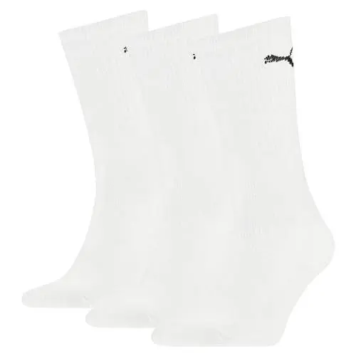Produktbild: PUMA 15 Paar Sportsocken Tennis Socken Gr. 35-49 Unisex für sie und ihn, Farbe:300 - white, Socken & Strümpfe:47-49