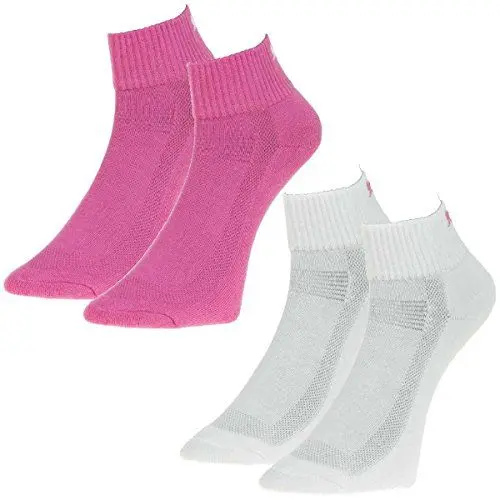 Produktbild: PUMA 2 Paar Performance Quarter SMU Golf Sport Quarters Golfsocken Coolmax Damen, Socken & Strümpfe:39-42