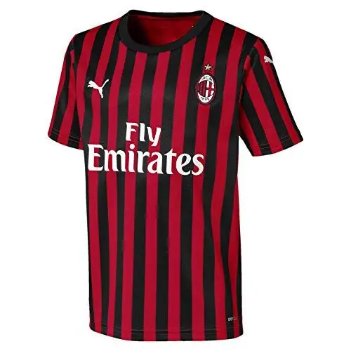 Produktbild: PUMA AC Milan Kinder Replica Heimtrikot mit Sponsor Logo Trikot , Rot (Tango Red/Puma Black) , 128 (Herstellergröße : 7-8 Years)