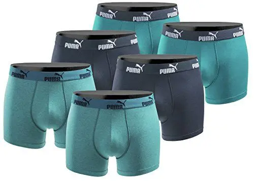 Produktbild: PUMA Boxershort 6er Pack Herren Basic Black Limited Edition - New Ocean- Gr.L