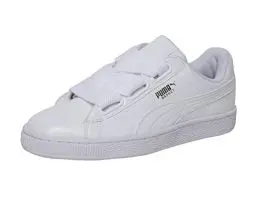 Produktbild: PUMA Damen Basket Heart Patent WN's Fußballschuhe, White White, 38.5 EU