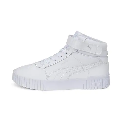 Produktbild: PUMA Damen Carina 2.0 Mid Sneaker, White White Silver, 38 EU