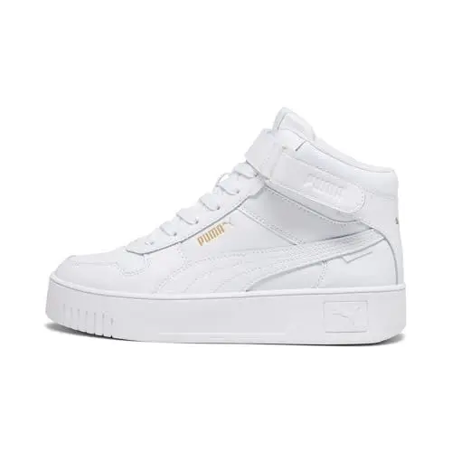 Produktbild: PUMA Damen Carina Street Mid Sneaker, White Gold, 39 EU