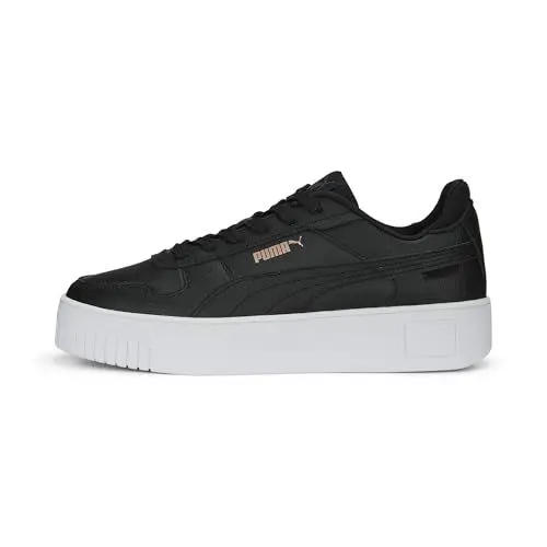 Produktbild: PUMA Damen Carina Street Sneaker, Black Rose Gold White Metallic, 37 EU
