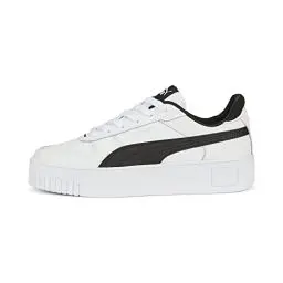 Produktbild: PUMA Damen Carina Street Sneaker, White Black Silver, 38.5 EU