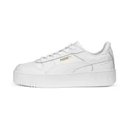 Produktbild: PUMA Damen Carina Street Sneaker, White White Gold, 38.5 EU