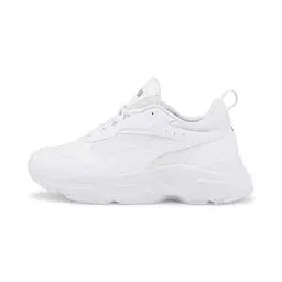 Produktbild: PUMA Damen Cassia Sneaker, White White Team Gold, 37 EU