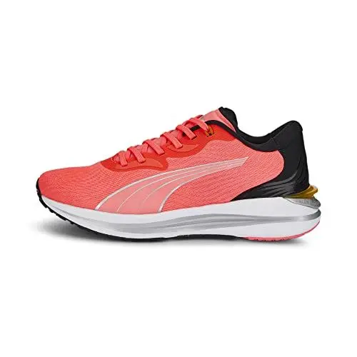 Produktbild: PUMA Damen Electrify Nitro 2 WNS Laufschuh, Sunset Glow Black-Metallic Silver, 40.5 EU