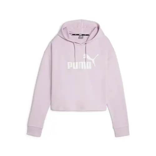 Produktbild: PUMA Damen Essentials Logo Cropped Hoodie XLGrape Mist Purple ┃Kapuzenpullover für Damen