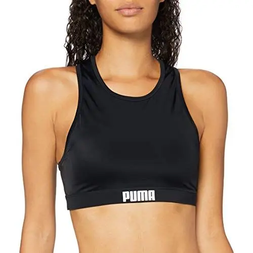 Produktbild: PUMA Damen High Nck T Badebekleidung, Schwarz, M EU