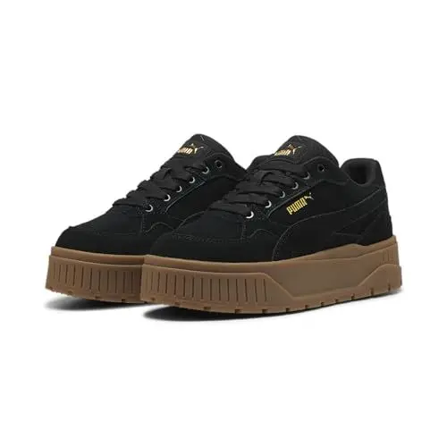 Produktbild: PUMA Damen Karmen II Idol Suede Sneakers 36 Black Gold ┃Basic Sneakers Damen