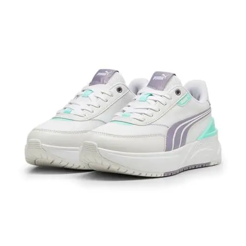Produktbild: PUMA Unisex R78 Disrupt LT Sneaker, Feather Gray-Pale Plum White, 40 EU