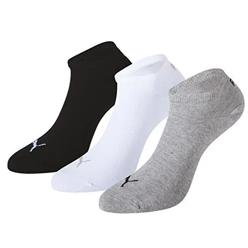 Produktbild: PUMA Damen Sneaker Trainer Plain Socken, Grau / Weiß Schwarz, 39-42 EU