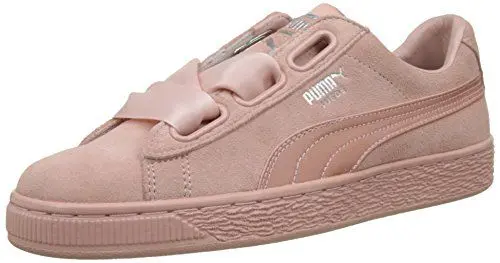 Produktbild: PUMA Damen Suede Heart EP Sneaker, Peach Beige-Metallic Beige
