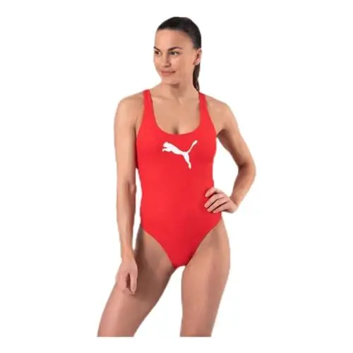 Produktbild: PUMA Damen Swimsuit Badebekleidung, Rot, L EU