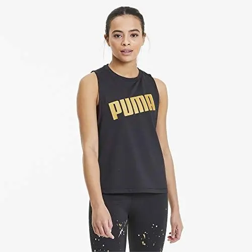Produktbild: PUMA Damen T-Shirt Metal Splash Adjustable Tank, Black, S, 519198