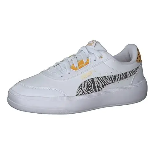 Produktbild: PUMA Damen Tori Safari Sneaker, White Black-Saffron, 39 EU