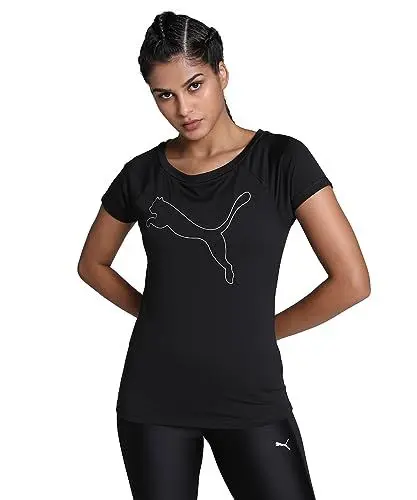 Produktbild: PUMA Damen Train Favorite Jersey Cat Tee Unterhemd, Schwarz, S EU