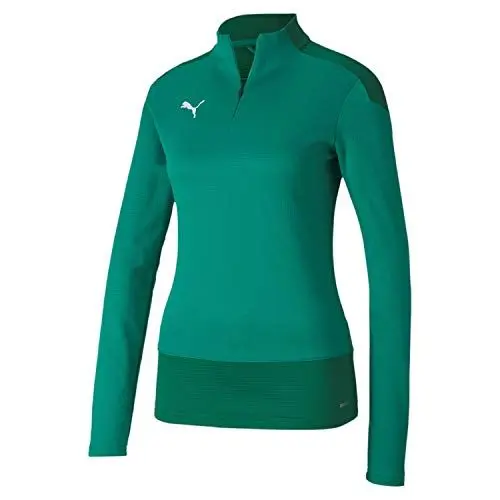 Produktbild: PUMA Damen teamGOAL 23 1/4 Zip Top W Trainingsoberteil, Pepper Green-Power Green, S