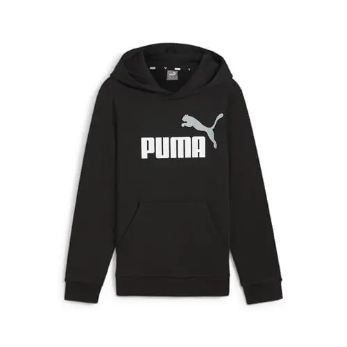 Produktbild: PUMA ESS+ 2 Col Big Logo Hoodie FL B, Jungen Schweiß, PUMA White-Medium Gray, 586987