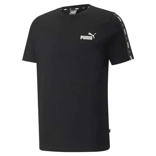 Produktbild: PUMA Herren Ess+ Tape Tee T-Shirt, Schwarz, XXL