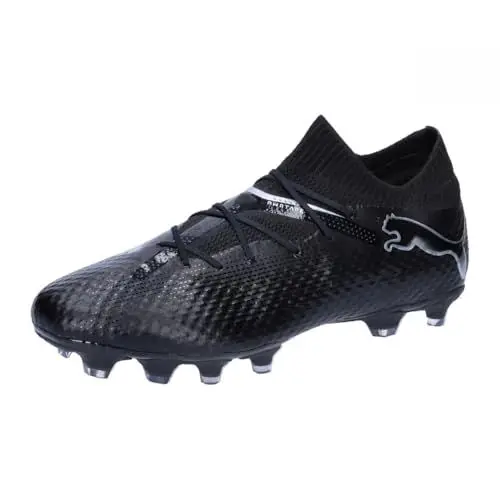 Produktbild: PUMA Erwachsene Future 7 PRO FG/AG Fußballschuhe 46 Black Silver Metallic Gray ┃Fußballschuhe Herren
