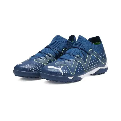 Produktbild: PUMA Future Match Tt + Mid Jr Fussballschuh, Persisches Blau, Weiß, Pro-Grün, 36 EU