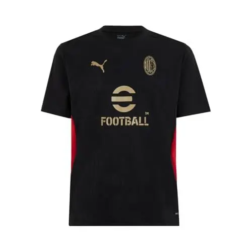 Produktbild: AC Milan Unisex Maglia Training Wettkampf-Trainingsshirt, Saison 2024/25, DryCell-Technologie, reguläre Passform, Black for All Time Red, S