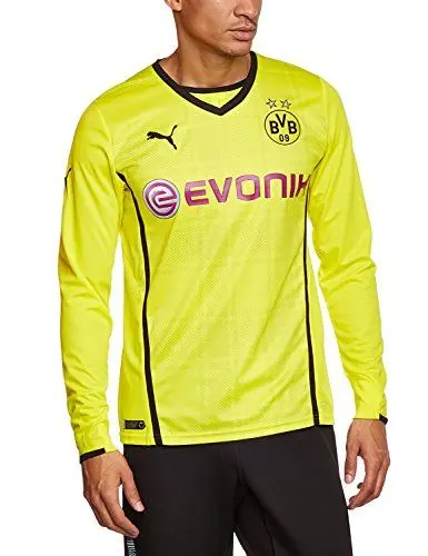 Produktbild: PUMA Herren BVB Langarm Trikot Long Sleeve Home Replica Shirt, Blazing Yellow/Black, L