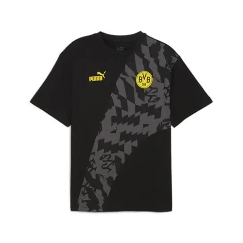 Produktbild: PUMA Herren Borussia Dortmund ftblCULTURE+ T-Shirt L Black Shadow Gray ?Kurzarm-Fußballtrikot Herren