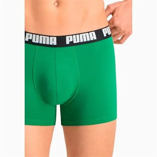 Produktbild: PUMA 10 er Pack Boxer Boxershorts Men Herren Unterhose Pant Unterwäsche, Farbe:035 - Amazon Green, Bekleidungsgröße:L
