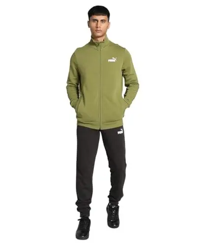 Produktbild: PUMA Herren Clean Sweat Suit Trainingsanzug, Olivgrün, L EU
