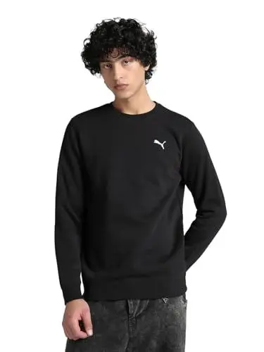 Produktbild: PUMA Herren ESS Crew FL Crew-Sweatshirts, PUMA Black,