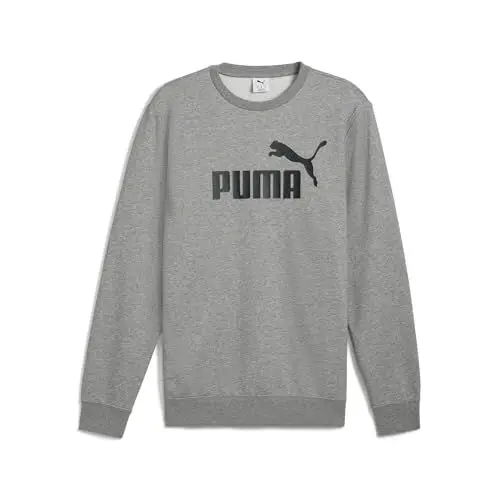Produktbild: PUMA Herren ESS No. 1 Logo Crew FL Crew-Sweatshirts, Medium Gray Heather,
