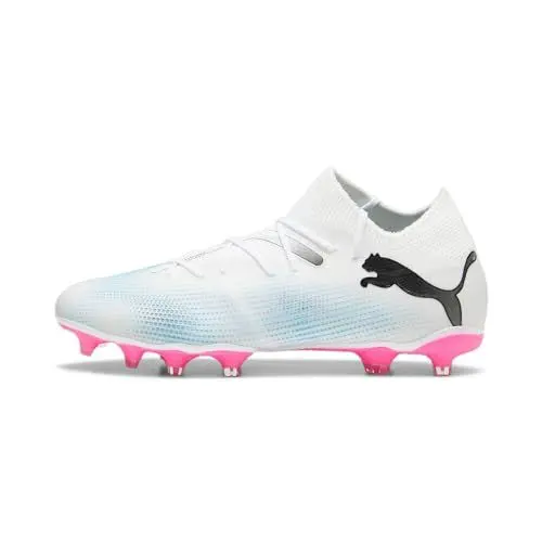 Produktbild: PUMA Herren Future 7 Match FG/AG Soccer Shoe, White Black-Poison Pink, 46 EU