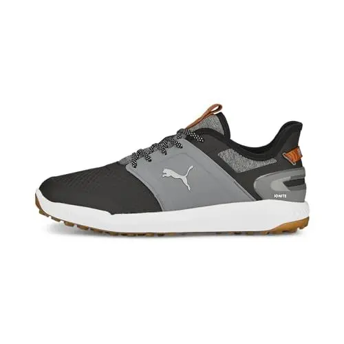 Produktbild: PUMA Herren Ignite Elevate Golfschuh, Black Quiet Shade Gum, 45 EU