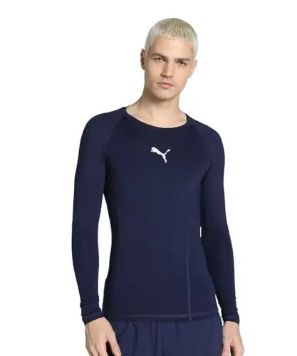 Produktbild: PUMA Liga Baselayer LS technisches T-Shirt, Herren, Peacoat, 48/50 (Herstellergröße: M)